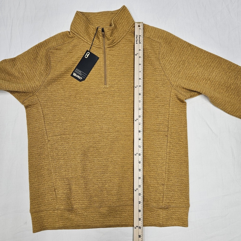 VRST Recharge Lunar 1/4 Zip Palomino Gold Heather Men's Size Medium - Picture 6 of 8